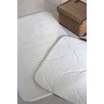 Dede Ev Tekstil Kaydırmaz Taban Banyo Paspası & Klozet Takımı 2li Takım 60 × 100 cm 50 × 60 cm - Beyaz