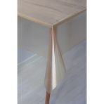 Dede Ev Tekstil Pvc Şeffaf Simli Silinebilir Masa Örtüsü 005 - 140 x 260 cm - Altın