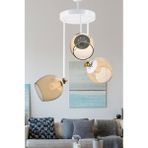 Dede Üçlü Blanco Modern Avize Bal Camlı - Beyaz