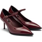 Dedos Kadın Bantlı Sade Topuklu Stiletto Ayakkabı 1325 - Bordo