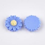 deebow 50 adet 22mm sevimli reçine Cabochons Charms Flatback ayçiçeği papatya çiçekler takı yapımı zanaat DIY saç tokası şapkalar