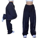 Deef Wear Y2K Harajuku Paraşüt Eşofman Altı/pantolon - Lacivert