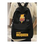 DEEFWEAR Siyah Şimşek Mcqueen 95 Baskılı Okul, Dershane, Kurs Baskılı Sırt Çantası