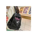 DEEFWEAR Tekstil Kuromi Pink Baskılı Unisex Sırt Çantası Back to School Kumaş One Size Outdoor Büyük Boy Bas