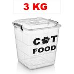 DeemBro 3 kg Kapasite Kedi Kuru Mama Saklama Kabı