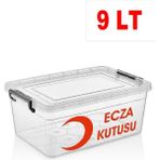 Deembro Ecza Kutusu 9 Lt Ilk Yardım Ecza Dolabı Çantası Ilaç Kutusu Ilaç Saklama Kabı Kutusu Ilaç Dolabı Yeni Ürün