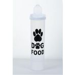 DEEMBRO kapaklı Köpek Maması Saklama Kabı 2,5 kg mama alır plastik şeffaf Ölçü: 23x10x29 cm dog food yazar