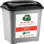 Deembro Pil Atık Kutusu Sıfır Atık Kutusu Geri Dönüşüm Kutusu Plastik 50 Lt Sıfır Atık Toplama Kutusu büyük boy - 50 litre
