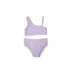 Deep Beach Dokulu Kumaş Kız Çocuk Bikini Takım - 6 - 7 Yaş - Lila