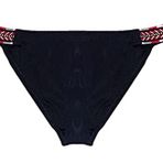 DEEP BEACH GEOMETRİK LASTİKLİ SİYAH BİKİNİ ALTI SİYAH 36