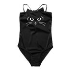 DEEP BEACH KEDİ BASKILI KIZ ÇOCUK MAYO DB200577CM SİYAH 4-5 Yaş