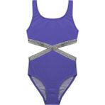 Deep Beach Lila Kız Çocuk Mayokini DB200568CM - 9 - 10 Yaş