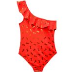 DEEP BEACH NEON TURUNCU VARAK BASKILI KIZ ÇOCUK MAYO DB200619CM NEON TURUNCU 8-9 Yaş