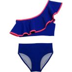 Deep Beach Saks Turuncu biyeli kız çocuk bikini takım DB200621BT - 8 - 9 Yaş