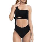 Deep Beach Siyah Yandan Bağlamalı Bikini Takım DB200706BT - 38