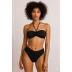 Deep Beach Straplez - twist bikini takım - 38 - Siyah