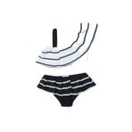DEEP BEACH Sutaşı detaylı kız çocuk bikini takım SİYAH 4-5 Yaş