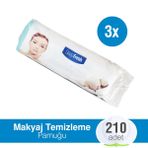 Deep Fresh 70 Adet 3'lü Cilt-Makyaj Temizleme Pamuğu