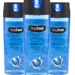 Deep Fresh Cool Men Pratik Kapaklı 3x500 ml Duş Jeli