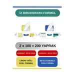 Deep Fresh Iz Bırakmayan Özel Formül Limon&beyaz Sabun Yüzey Temizlik Havlusu Mendili 2X100 (200 Yaprak)