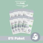 Deep Fresh Tek Kullanımlık Aloe Vera Nemlendirici Nem Takviyesi Yüz Maskesi 8 Adet