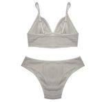 DEEP SECRET YILBAŞI EKRU GÜMÜŞ SİMLİ BRALET TAKIM DS200581BRT EKRU XL