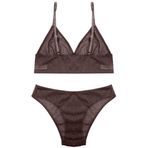 DEEP SECRET YILBAŞI KAHVERENGİ BAKIR SİMLİ BRALET TAKIM DS200581BRT KAHVERENGİ M