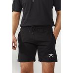 Deep sense Erkek Siyah Penye Şort Basketbol Futbol Fitness Spor Egzersizi Koşu Bermuda