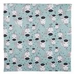 DEEPERLOVE Blue Zebra Muslin Çok Amaçlı Örtü