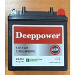 Deeppower 12 Volt 5 Amper Motosiklet AKÜSÜ-ÖLÇÜLER120*62*128 Mm.1,8.kg. 12N5-BS Dikey - Çok Renkli - 1 Adet