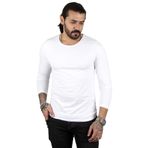 Deepsea 2300423 Beyaz Uzun Kollu Sıfır Yaka Erkek Sweat