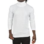 DeepSEA Beyaz Slim Fit Tam Boğazlı Balıkçı Yaka Erkek Triko Kazak - Şık & Modern 2505495