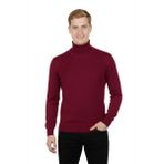 DeepSEA Bordo Slim Fit Tam Boğazlı Balıkçı Yaka Erkek Triko Kazak - Şık & Modern 2505495