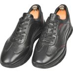 Deepsea Desenli Bağcıklı Yüksek Taban Deri Spor Ayakkabı Casual Sneaker 2509994 - Siyah