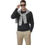 Deepsea Erkek Füme Rahat Kalıp Çizgi Dokulu Triko Kazak – Şık & Modern Tasarım 2605432 - XL