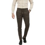 Deepsea Erkek Kahve Likralı Beli Lastikli & Ipli Dar Kesim Şık Kumaş Pantolon 2600572 - 33