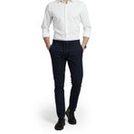 DeepSEA Erkek Lacivert Esnek Kumaş Slim Fit Beli Lastikli Günlük Spor Pantolon 2601070
