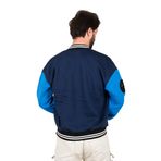 DeepSEA Erkek Lacivert Oversize Çıtçıtlı Kolej Yaka Bomber Mont Ceket 2304761