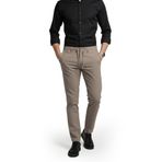 DeepSEA Erkek Likralı Gofre Kumaş Beli Lastikli İpli Slim Fit Günlük Pantolon 2600650