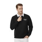 DeepSEA Erkek Relax Fit İçi Polarlı Polo Yaka Sweatshirt – Pamuklu Kalın Sweatshirt 2600762