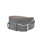 DeepSEA Erkek Siyah 4 cm Eninde Yanları Dikişli Suni Deri Kemer 2402641