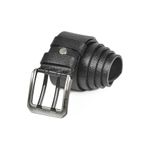DeepSEA Erkek Siyah Çift Dilli %100 Hakiki Deri 4,5 cm Spor Kemer 2402614