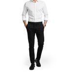 DeepSEA Erkek Siyah Esnek Kumaş Slim Fit Beli Lastikli Günlük Spor Pantolon 2601070