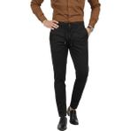 Deepsea Erkek Siyah Likralı Beli Lastikli & Ipli Dar Kesim Şık Kumaş Pantolon 2600572 - 38