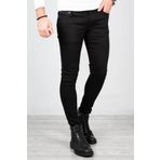DeepSEA Erkek Siyah Likralı Jeans Skinny Fit Esnek Kot Pantolon 2004157