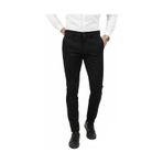 Deepsea Erkek Siyah Modern Fit Likralı Kumaş Pantolon Günlük & Ofis Kullanımı 2602020 Siyah