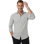 Deepsea Koyu Gri Slim Fit Çizgili %100 Pamuk Erkek Gömlek – Nefes Alan Şık Günlük Gömlek 2602626