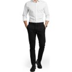 Deepsea Siyah Esnek Kumaş Slim Fit Beli Lastikli Günlük Spor Pantolon 2601070 - 38