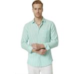 Deepsea Yeşil Slim Fit %100 Pamuk Çizgili Erkek Gömlek – Cepli Yazlık Yeni Sezon Gömlek 2602627