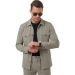 Deepsea Yeşil Slim Fit Gofre Dokulu Yazlık Spor Takım Elbise – Yarım Astarlı Likralı 2’li Kombin 2604007 - 6 Drop - 56